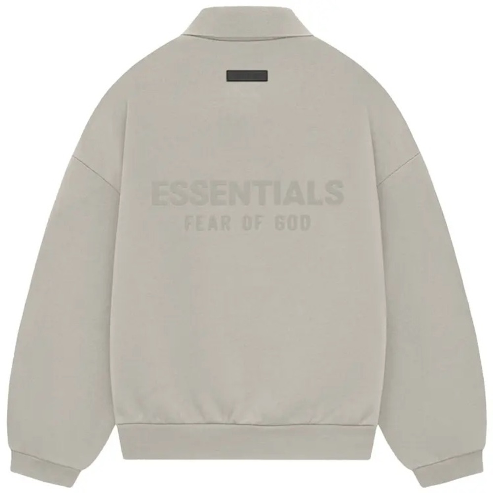 Fear of God Essentials Long Sleeve Polo Shirt ‘Seal’